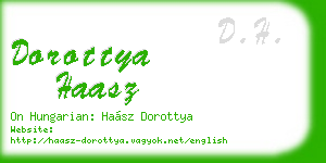 dorottya haasz business card