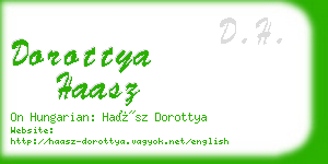 dorottya haasz business card